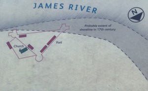 Map of first landing