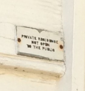 Private Residence Not open to thepublic