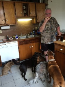 Scott and the dogs
