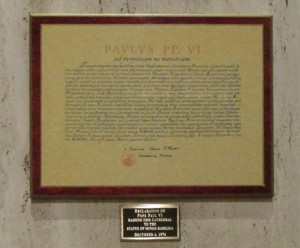 CAthedral basilica declaration