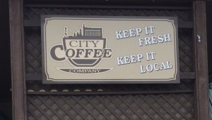 City Coffee Company sign