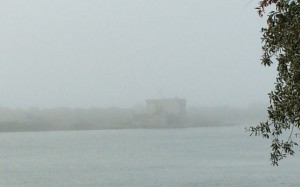 Ft Matanzas in fog