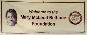 Mary McLeod Bethune foundations sign