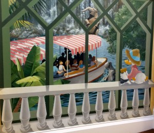 Mural with donald duck