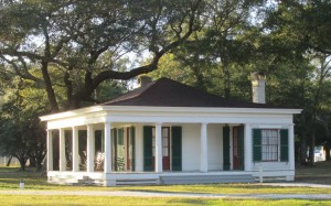 One of the two pavilions