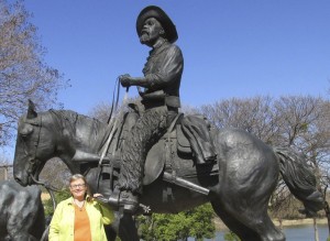 Bridge - me and the cowboy on the right