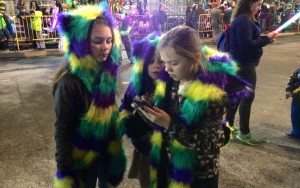 Girls waiting for the parade
