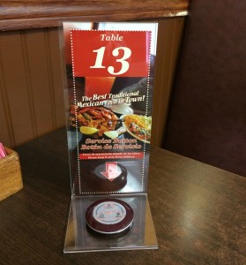 Tagueria Arandinas call button