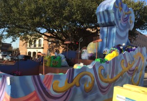 taking the float to the starting point