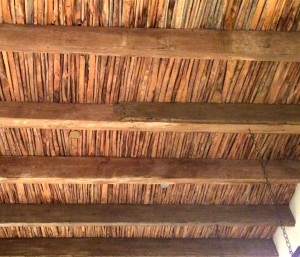 Cieling made of saguaro ribs