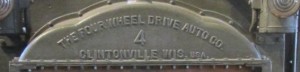 Four wheel drive auto co nameplate