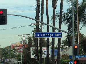 La Cienega sign