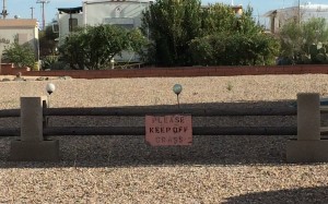 SKP keep off the grass