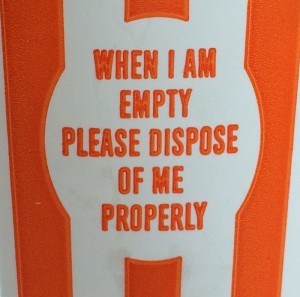 When I am empty
