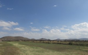mountains in the distance