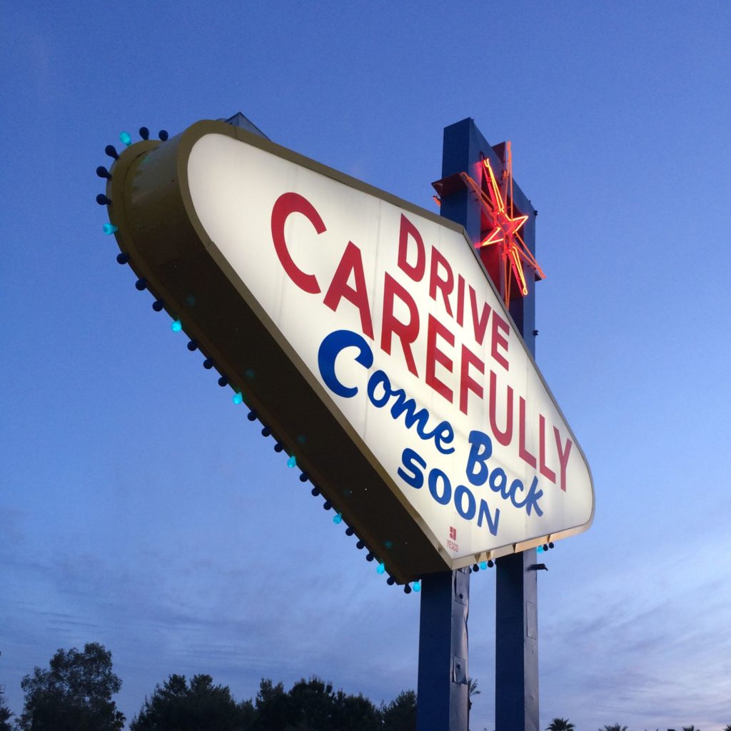 Back of wllcome sign