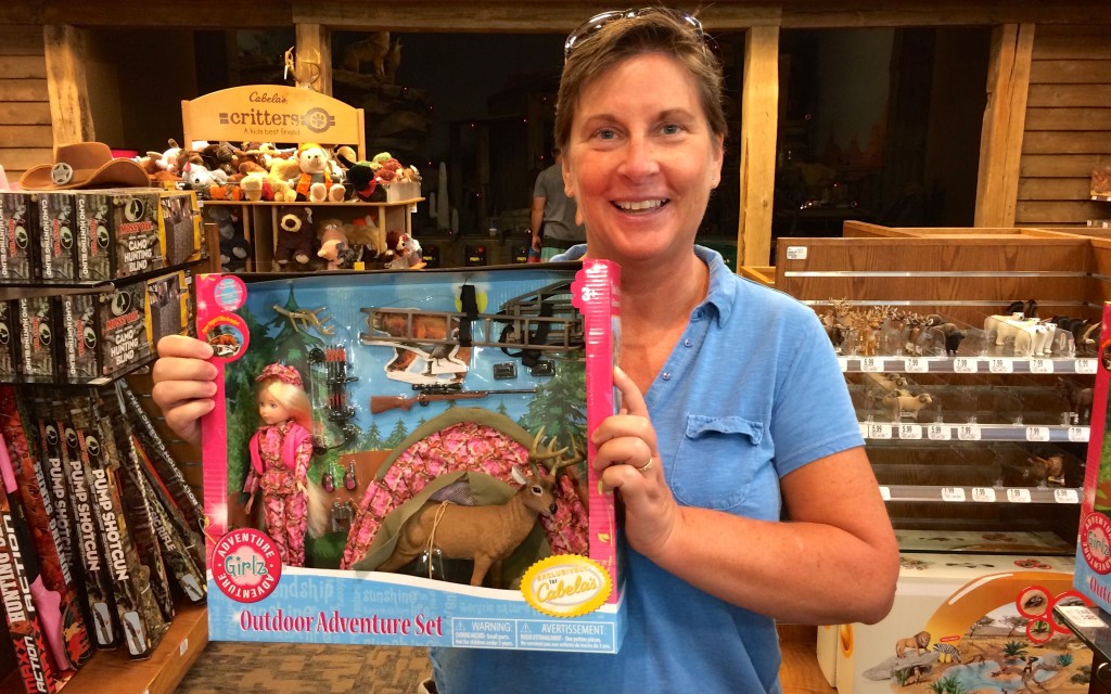 Cabela's Konnie with deerhunter Barbie