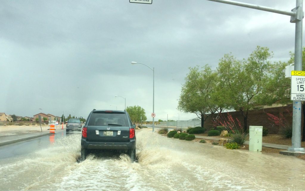 Flooded streets