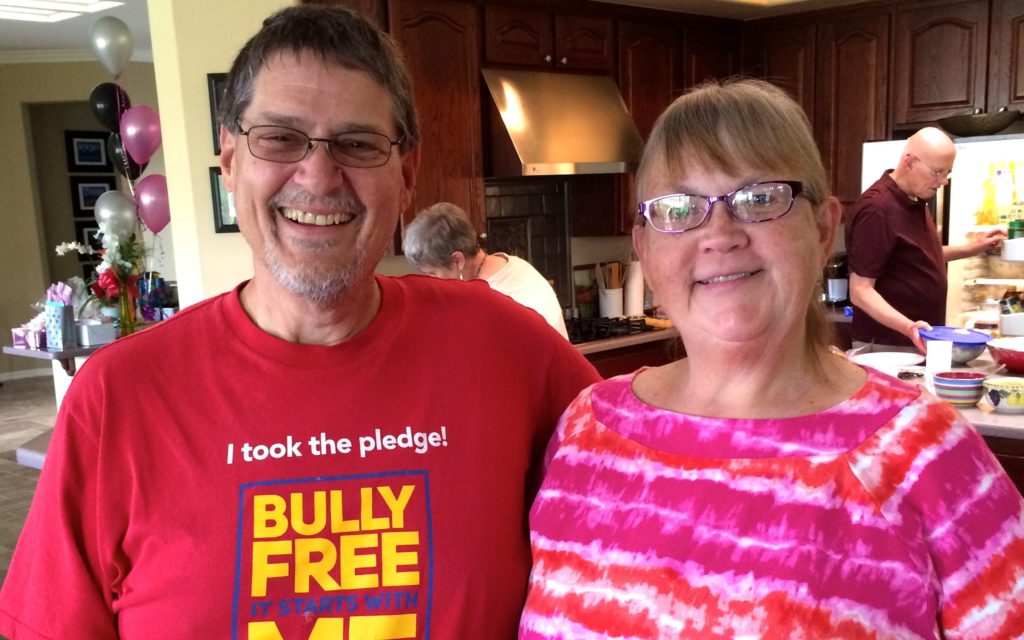 Jim and me at the birthday party