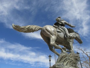 Pancho Villa Statue rear view