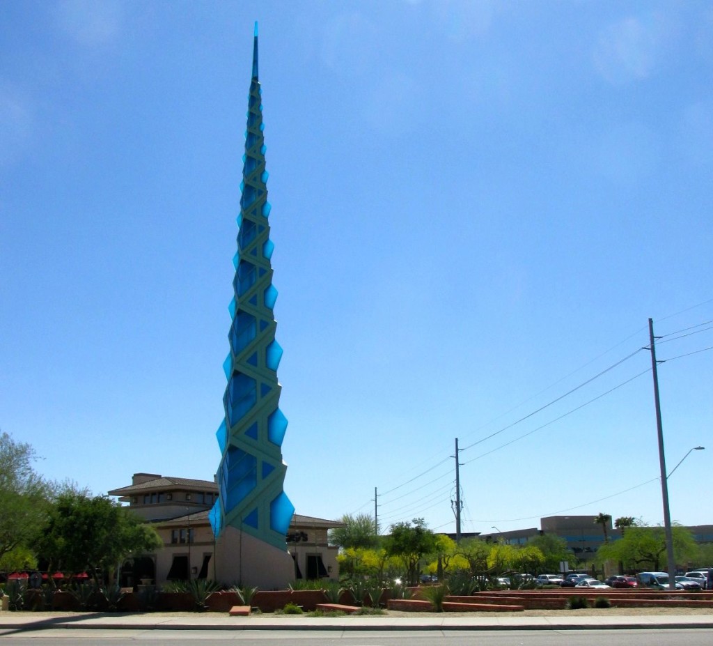 Part of the unbuilt capital's design in a shopping center