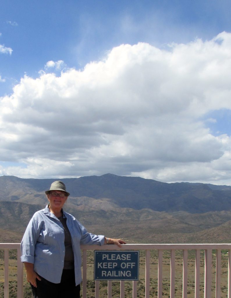 Rest stop please keep off railing