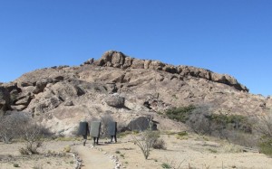 Rock climbers heading for the rocks