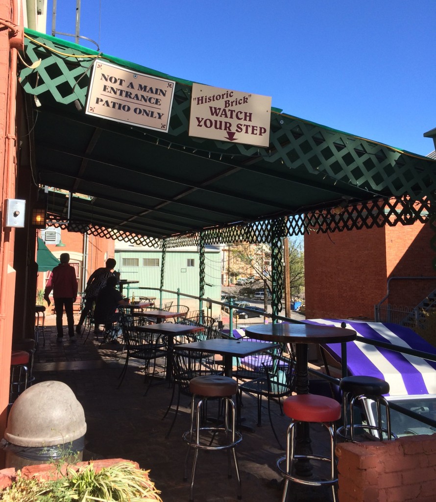 Sunday Bisbee Copper Queen Hotel brick sign