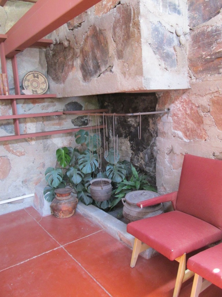 fireplace in frank's bedroom