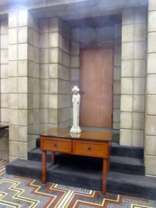 location of bar:bookshelf