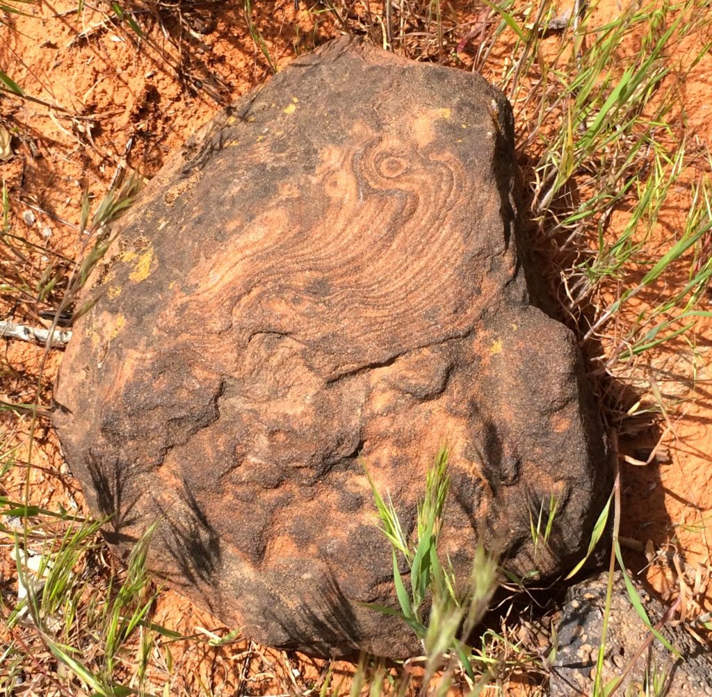 patterned rock