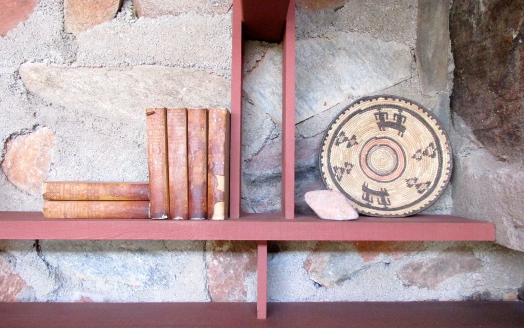 shelves in frank's bedroom
