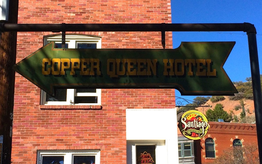 sunday bisbee Copper Queen hotel sign