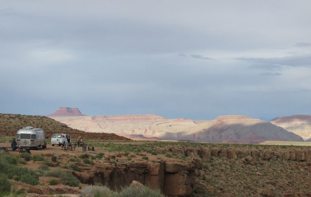 Airstream in a landscape
