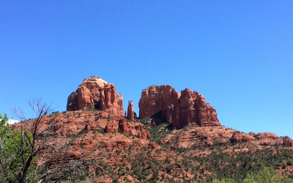 Cathedral Rock in the sun