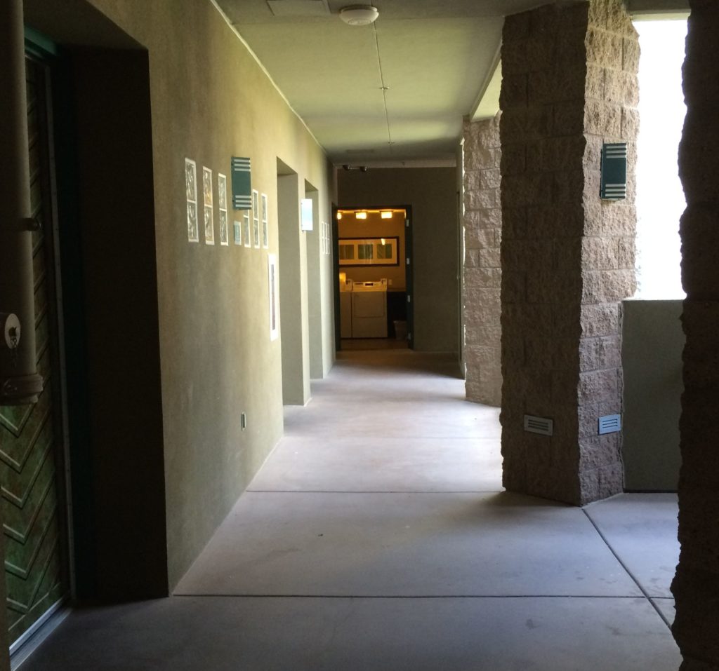 Corridor to laundry room