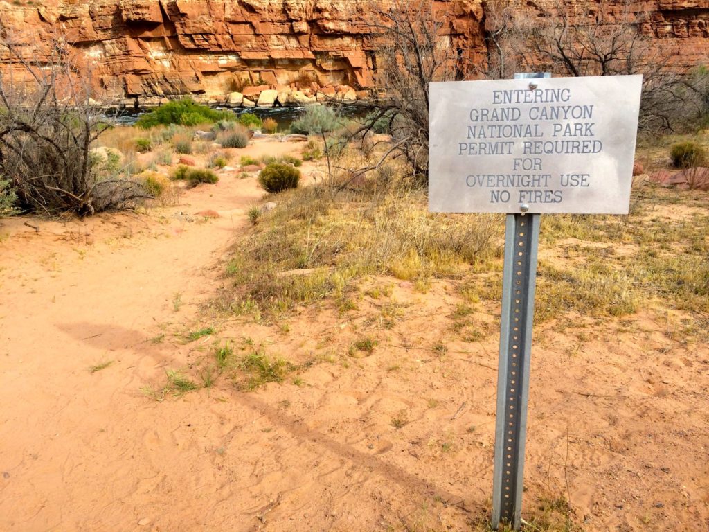 Entering Grand Canyon National Part