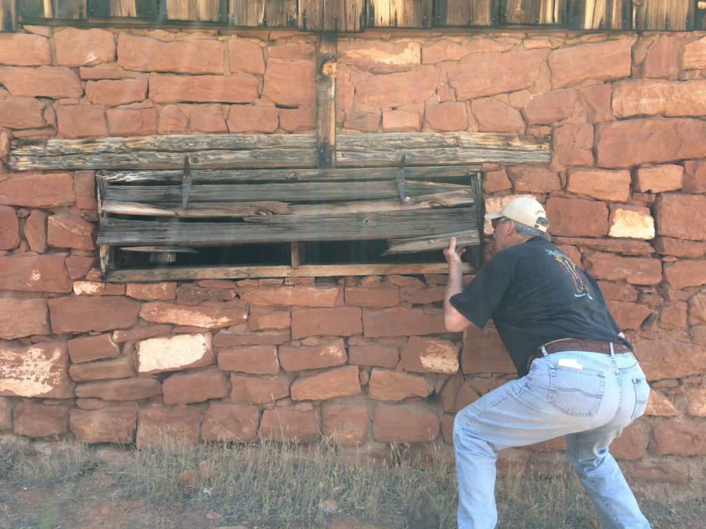 Examining an out building