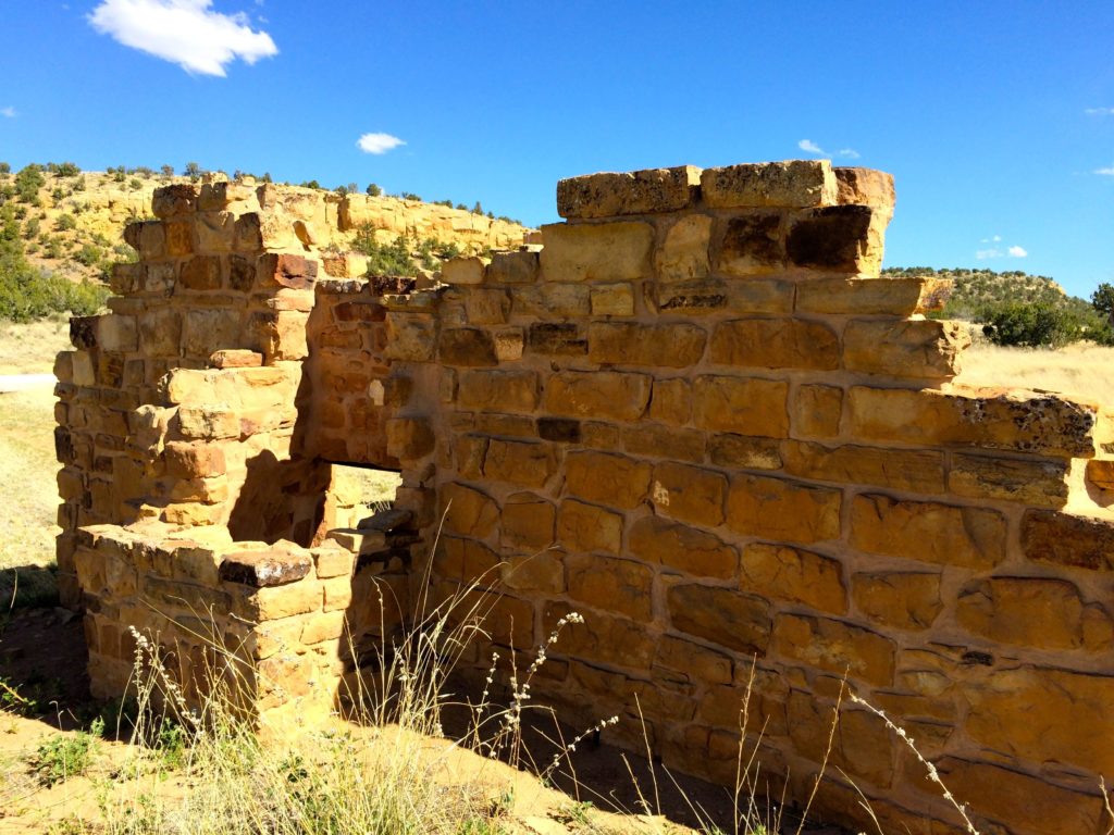 Garrett ruins from fireplace