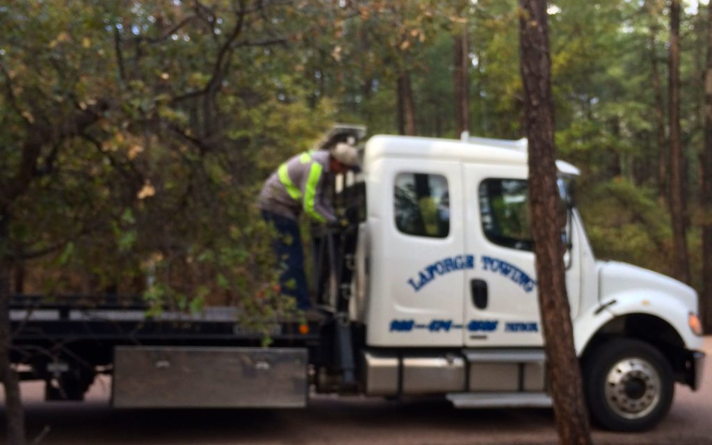 Getting ready to winch