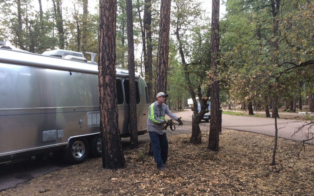 Getting the line in place