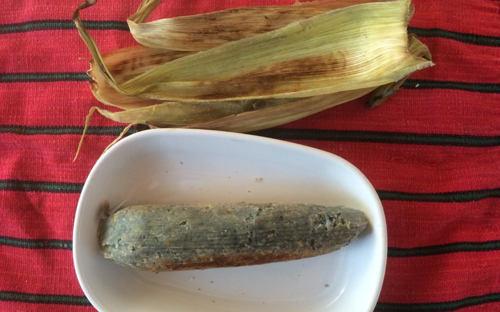 Kneel down bread peeled