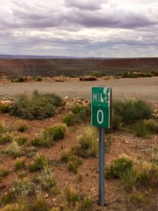 Mile 0 marker