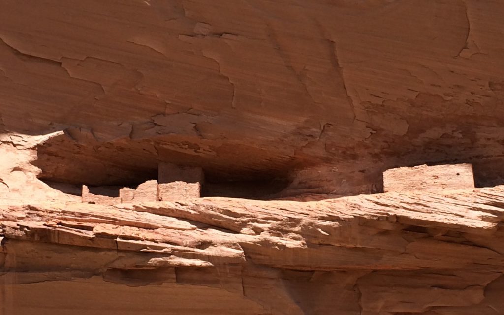 Ruin tucked up on ledge 2