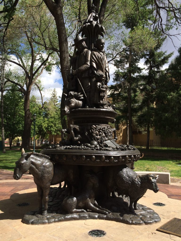 Santa Fe Cathedral park and Monument 400 years 1998