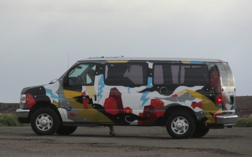colorful van