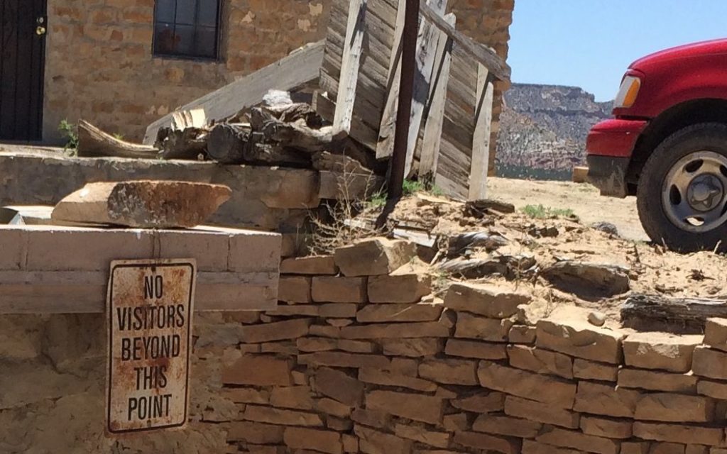 no visitors beyond this point