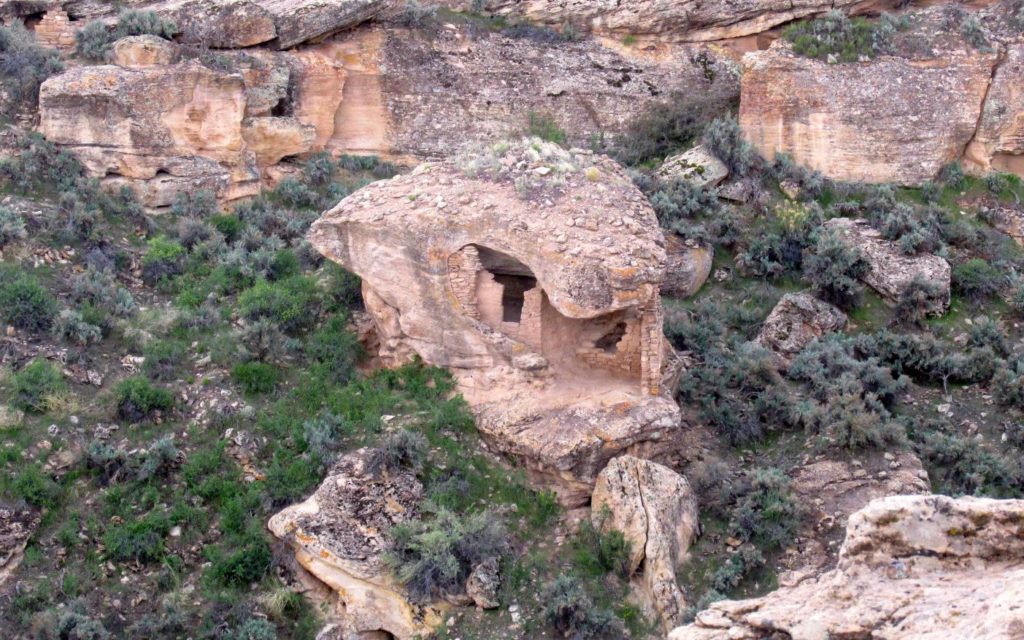 eroded boulder house