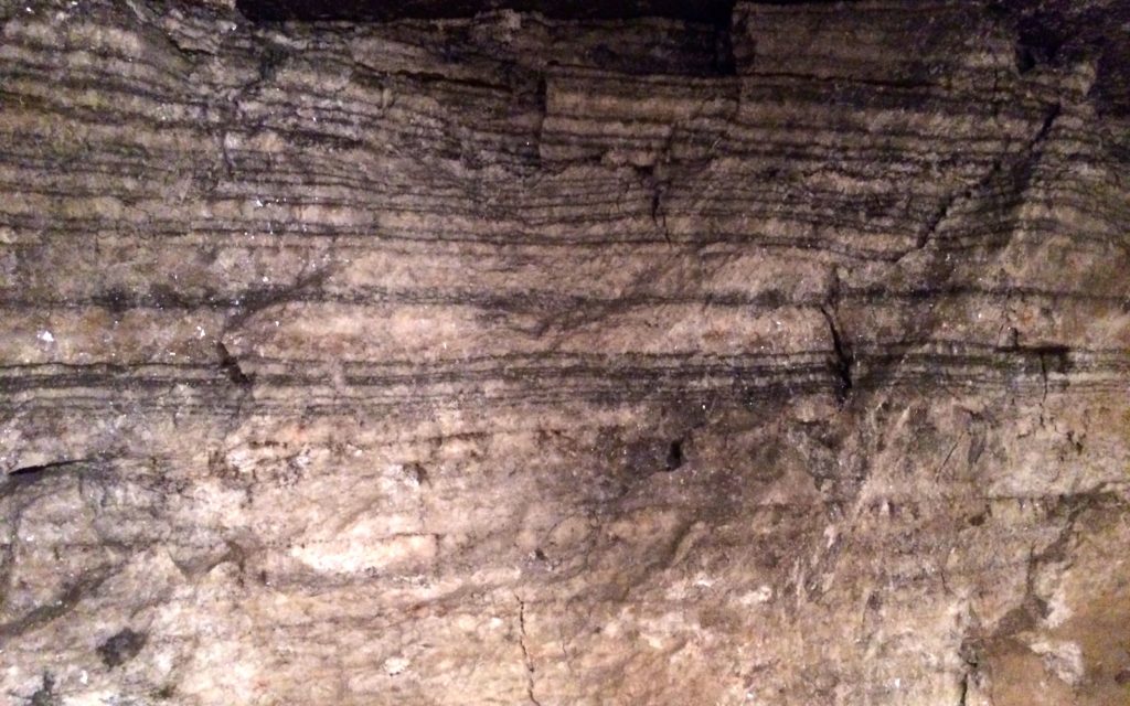 layers of salt and mud