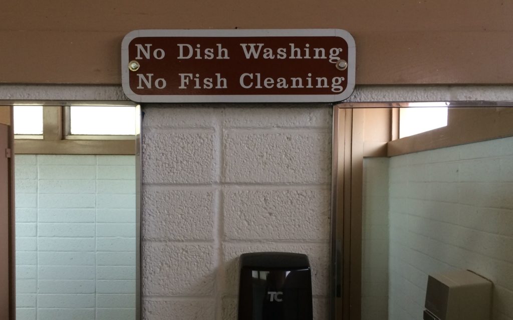 sign in rest room